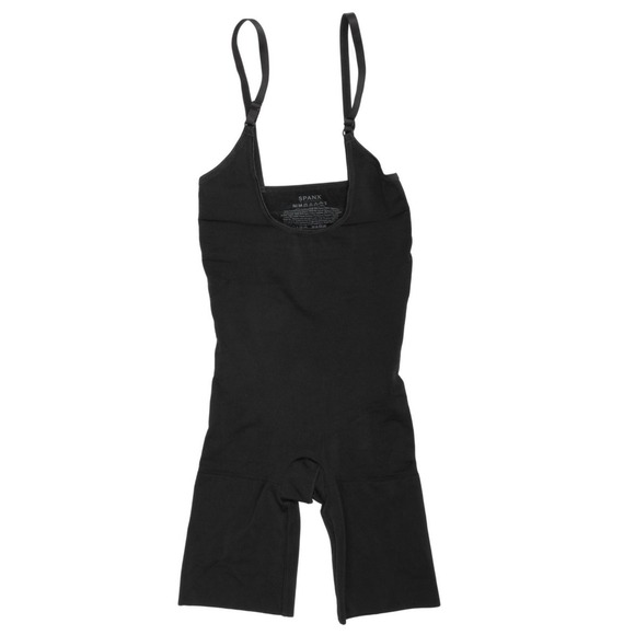 SPANX Other - SPANX Black Bodysuit Full Slip Shaping Tank Dress Shorts M M